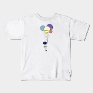 ASTRONOUT AND BALOON Kids T-Shirt